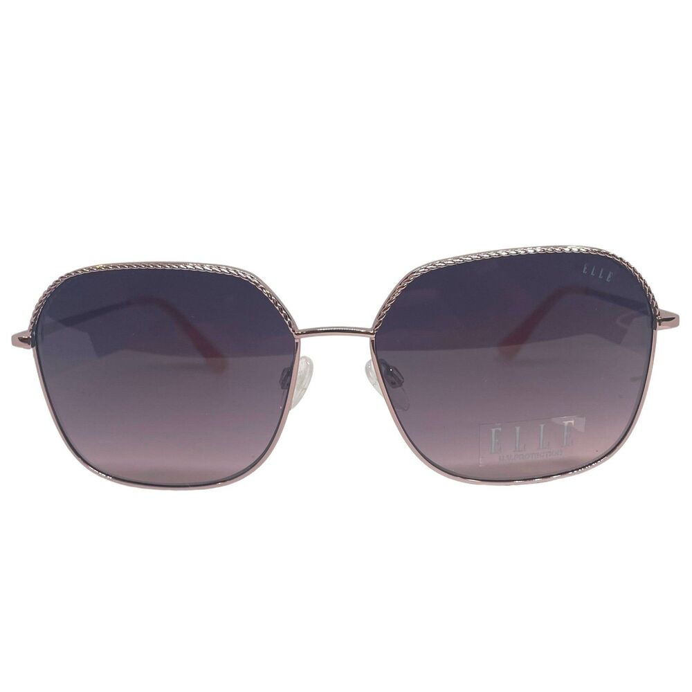 New ELLE Women Sunglasses - Rose, Metal Frame, Style - EL14906, Size 57-15-140 - Picture 9 of 10